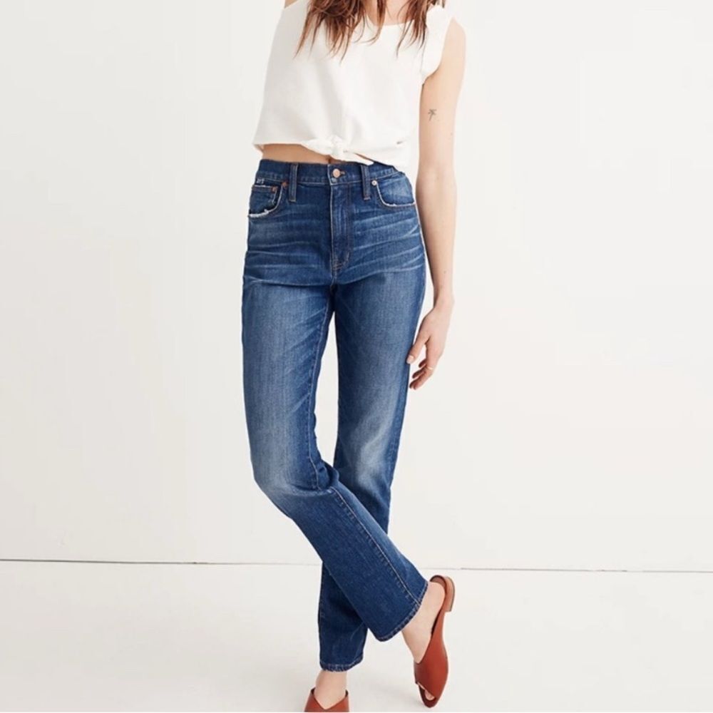 Madewell | the high rise slim boyfriend Blue Women's Jeans | size 30